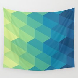 Hexagonal Shapes Pattern Wall Tapestry