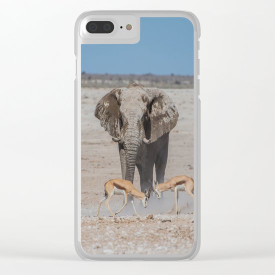 Elephant Safari Clear iPhone Case