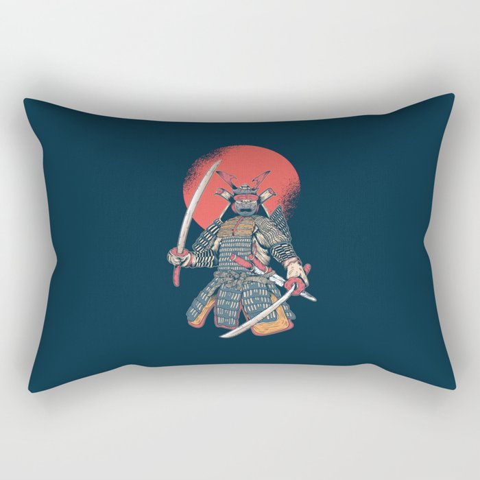 Samurai Vintage Rectangular Pillow