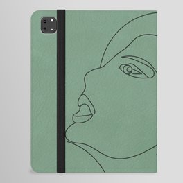 Woman Minimal Line Art 3 iPad Folio Case