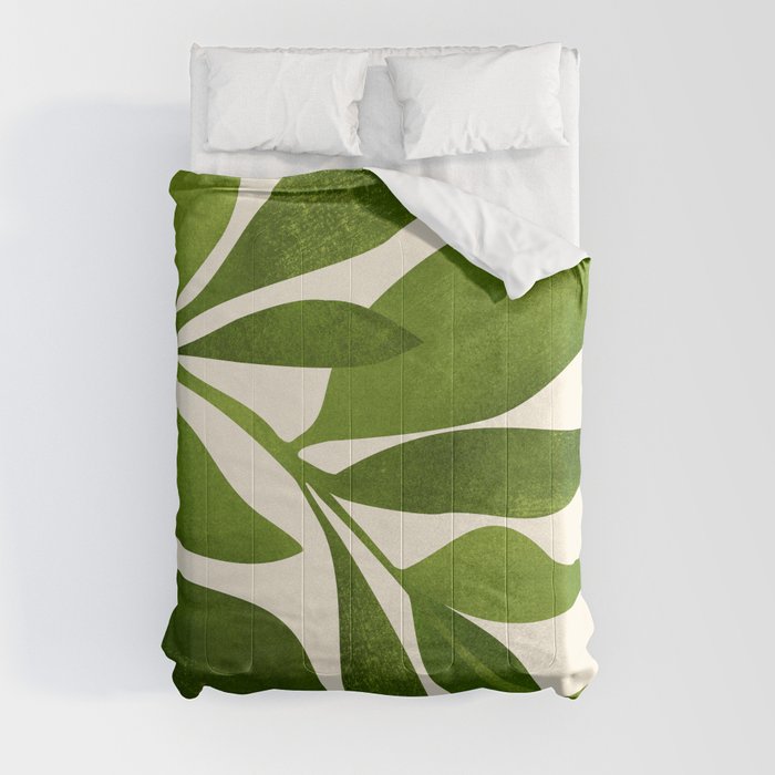 The Wanderer - House Plant Illustration Comforter