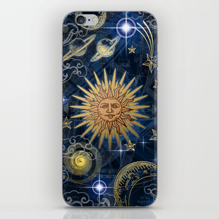 Cosmic Sun Space Pattern iPhone Skin
