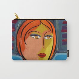 Woman at the window on the French Riviera Carry-All Pouch