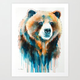 Grizzly Bear Art Print By Slaveika Society6