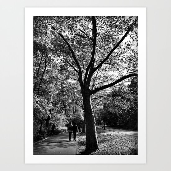 bw Central Park Art Print