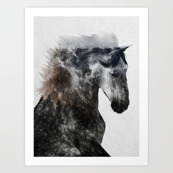 Discover the motif PROUD STALLION ALT. VERSION by Andreas Lie as a print at TOPPOSTER