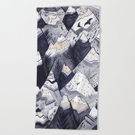 Mountains Beach Towel