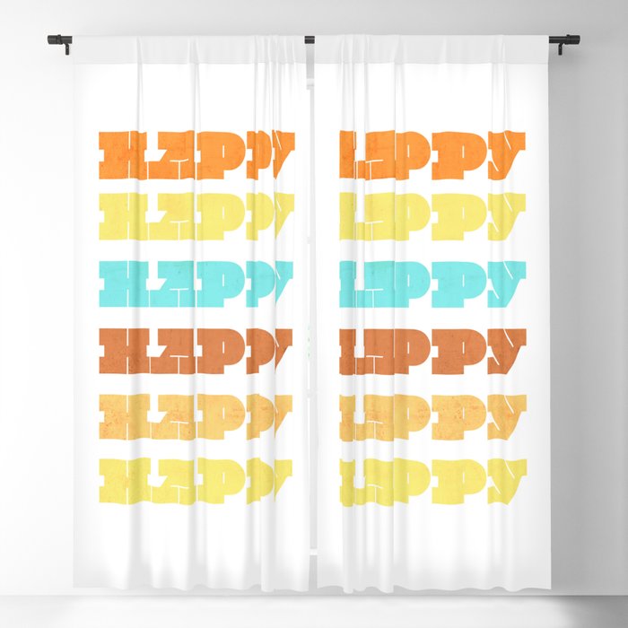Happy Happy Happy Blackout Curtain