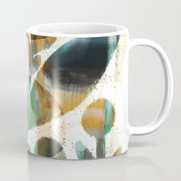 Abstract stencil - Big Little flower  Coffee Mug