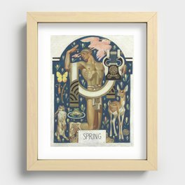 Spring - Apollo and animals  - Joseph Christian Leyendecker  Recessed Framed Print