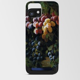 Painting of hanging grapes - Edwin Deakin iPhone Card Case