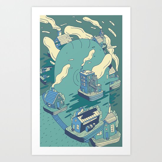 Surrounded Art Print