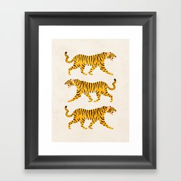 Fierce: Golden Tiger Edition Framed Art Print