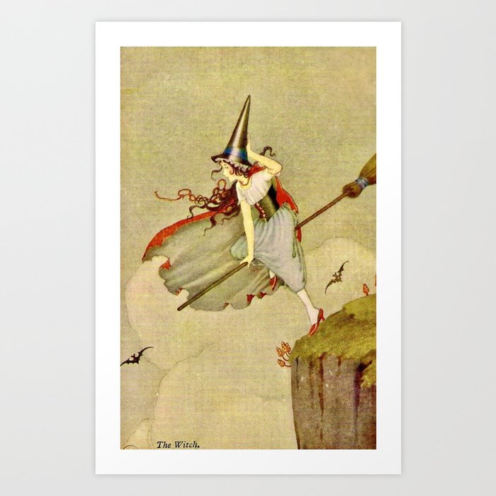 “The Witch” by Ida Rentoul Outhwaite (1921) Art Print