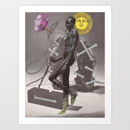 Electric Body Sing Art Print