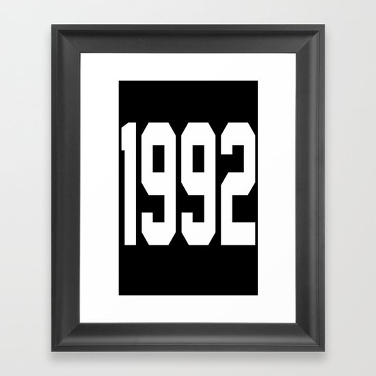 1992 Framed Art Print
