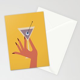 Vodka Martini - Boo Drink Stationery Card