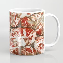 Red Paint Abstract Drip Stones AKA Pollock Coffee Mug