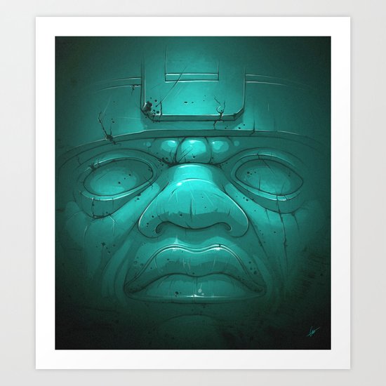 Olmeca III. Art Print