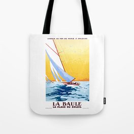 1931 France LA BAULE La Plage Du Soleil Travel Poster Tote Bag