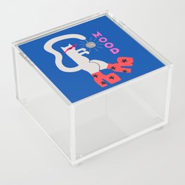 Mood Cat Acrylic Box | Sunglasses, Party, Platformshoes, Curated, Discoball, Fun, Cat, Drawing, Kitten, Neon 
