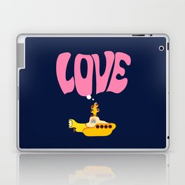 Yellow Submarine With Love Laptop Skin