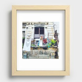 Smoke Break. Recessed Framed Print