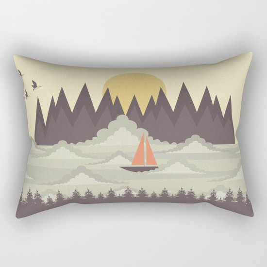 Over the Clouds Rectangular Pillow