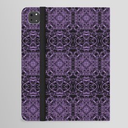 Liquid Light Series 26 ~ Purple Abstract Fractal Pattern iPad Folio Case