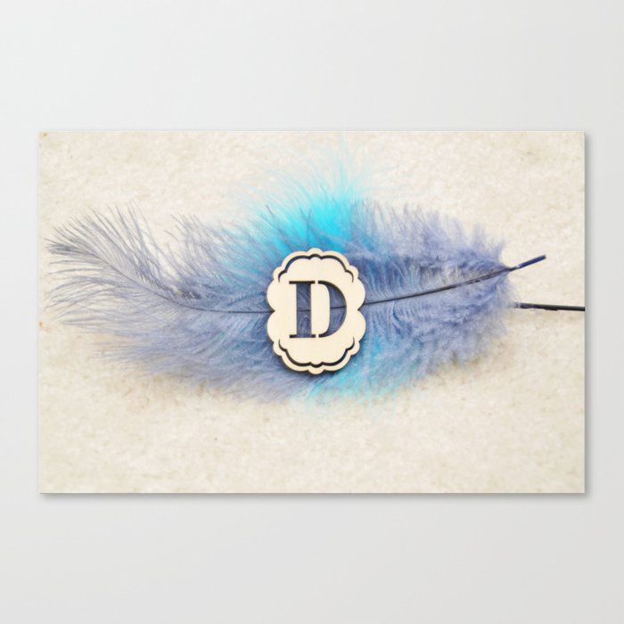 Feathery "D" Canvas Print
