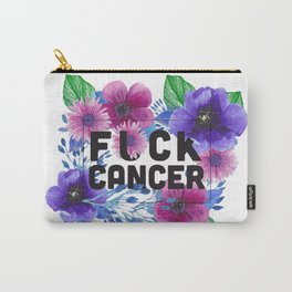 Fuck Cancer - Florals Carry-All Pouch