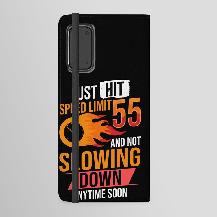 Speed Limit Sign Race Car Racer Street Racing Android Wallet Case