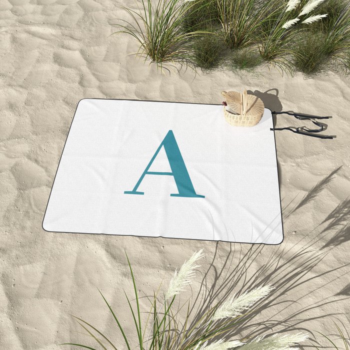 monogrammed picnic blanket