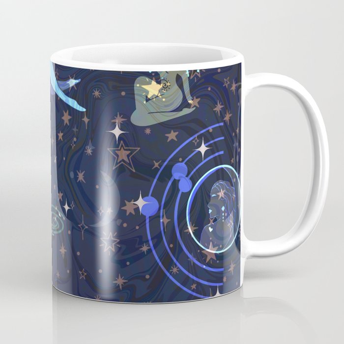 Cosmic goddess blue glow  Coffee Mug