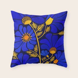 bright floral pillows
