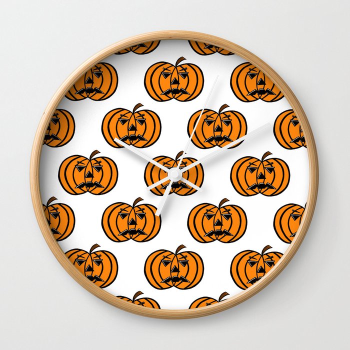 Halloween Pumpkins Wall Clock