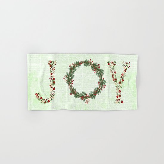 Joy Wreath #3 Hand & Bath Towel