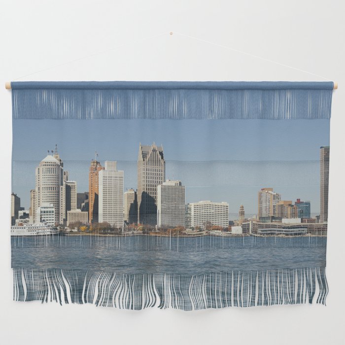 Detroit Skyline Wall Hanging