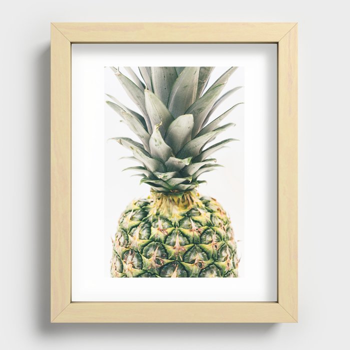 Pineapple Close-Up Recessed Framed Print