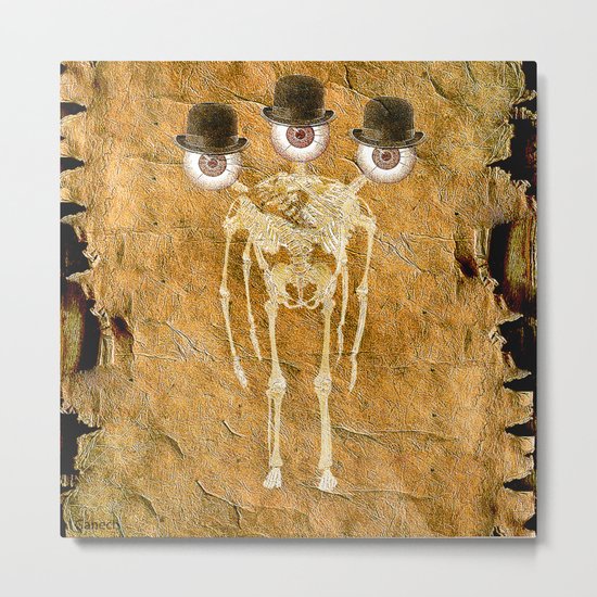 Mutation for Monsieur Bone Metal Print