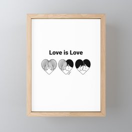 Love is Love Framed Mini Art Print