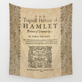 Shakespeare, Hamlet 1603 Wall Tapestry