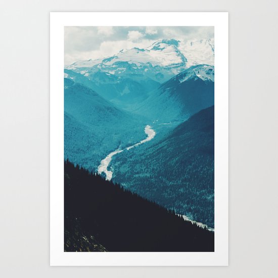 Down in the valley Art Print