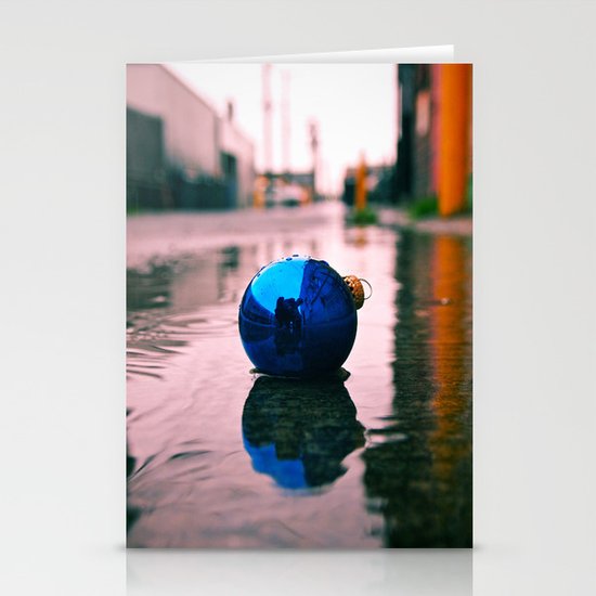 Urban Yuletide reflection Stationery Cards
