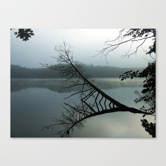 Smokey lake Canvas Print