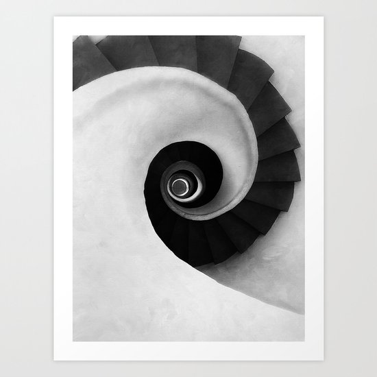 Minimal B&W IV Art Print