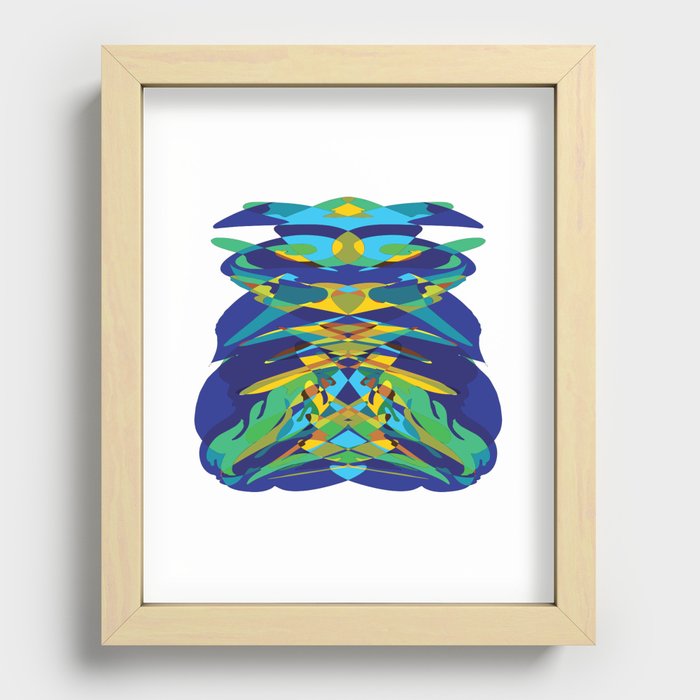 Abstract  Recessed Framed Print