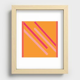 Sunset Shapes Recessed Framed Print