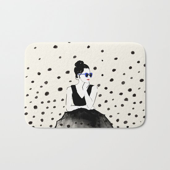 Polka Rain III Bath Mat