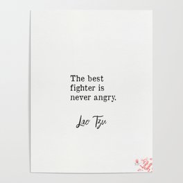 Chinese philosopher Lao Tzu quotes Poster